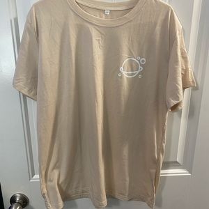 Cream tee shirt size L